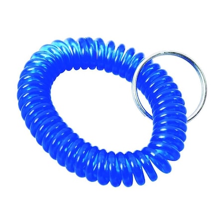 Home Plus Home Plus 6 in. D Vinyl Blue/Silver Coiled Key Ring AC2014211